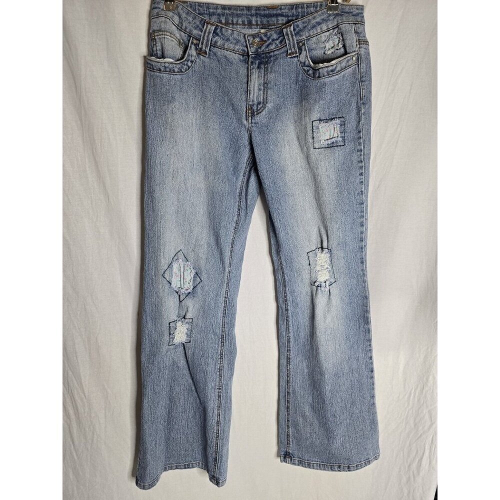 725 ORIGINALS Y2K Floral Patchwork Relaxed Jeans- Size 13 Women's